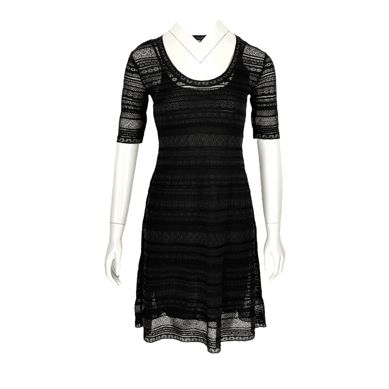 Missoni Black Short Sleeve Dress IT40 - 1