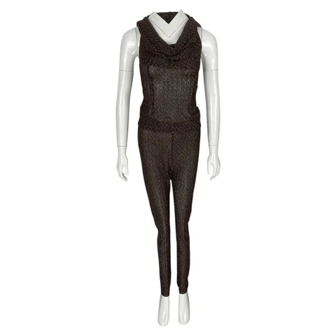 Missoni Brown Glitter Blouse IT38 Pants IT40