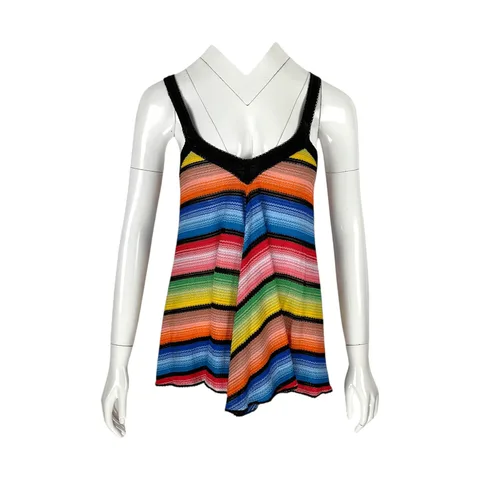 Missoni Mare Multicolor Zigzag Sleeveless Blouse IT38 - 1