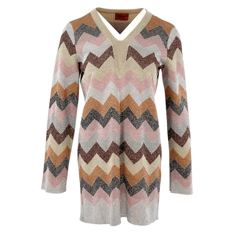 Missoni Multicolor V Neck Jumper IT42 - 1