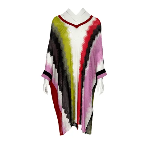 Missoni Multicolor Rayon V Neck Baachwear M - 1