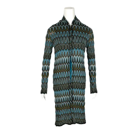 Missoni Turquoise Blouse IT40 Multicolor Long Cardigan IT38 - 1
