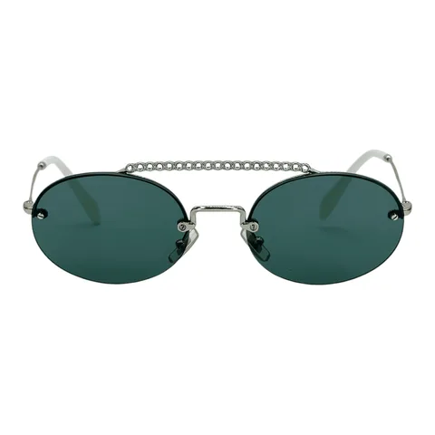 Miu Miu Black Crystal Embellished SMU60T ZVN301 Sunglass - 1