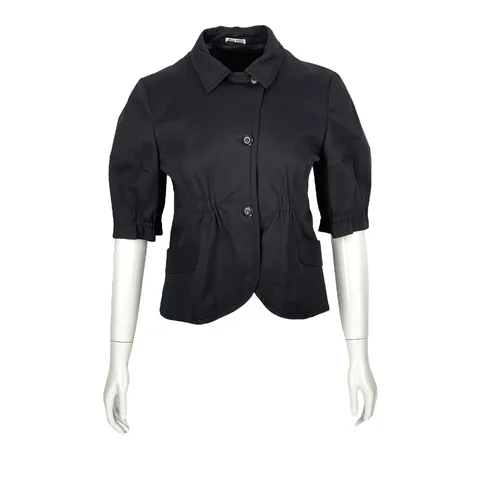 Miu Miu Black Short Sleeved Jacket IT44 - 1