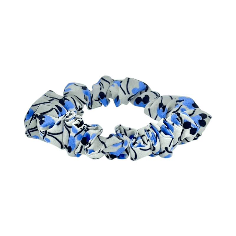 Miu Miu White Blue Floral Print Hair Scrunchie 2 Pieces - 1