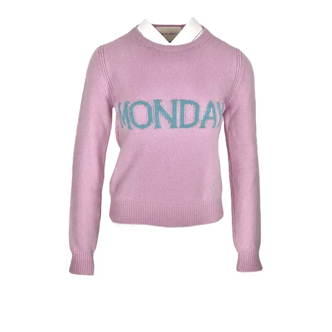 Alberta Ferretti Pink Monday Print Jumper FR34 - 1