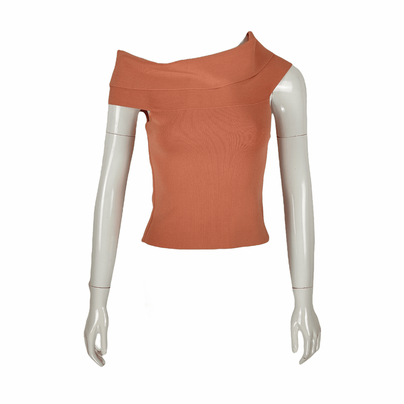 Alexander Wang Knit Offshoulder Coral Top S - 1