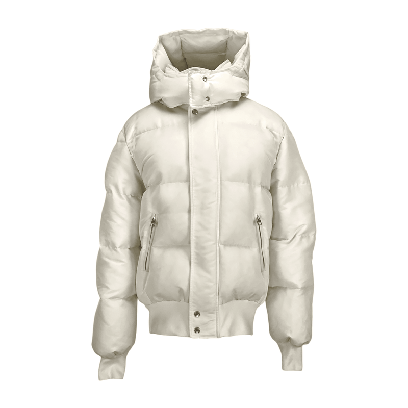 Alexander McQueen Graffiti Logo Print Puffer White Jacket 50 - 1