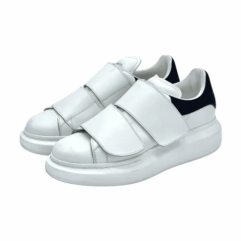 Alexander McQueen White Black Leather Sneakers 36.5