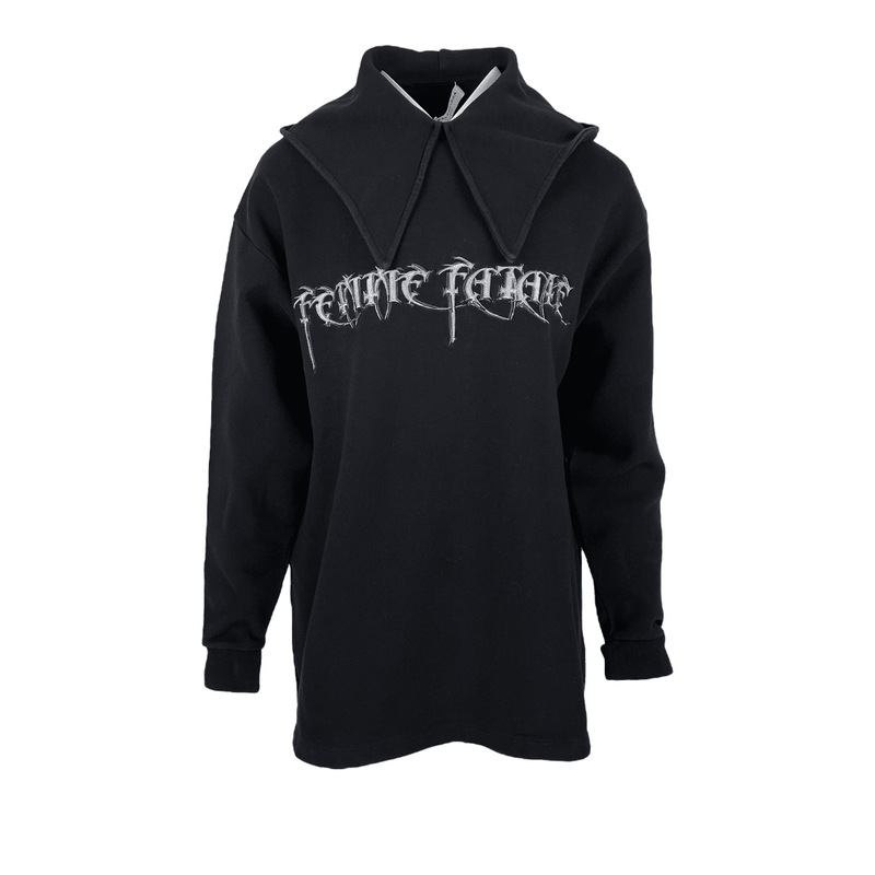 Balenciaga Black Femme Fatale Oversized Hoodie XS - 1