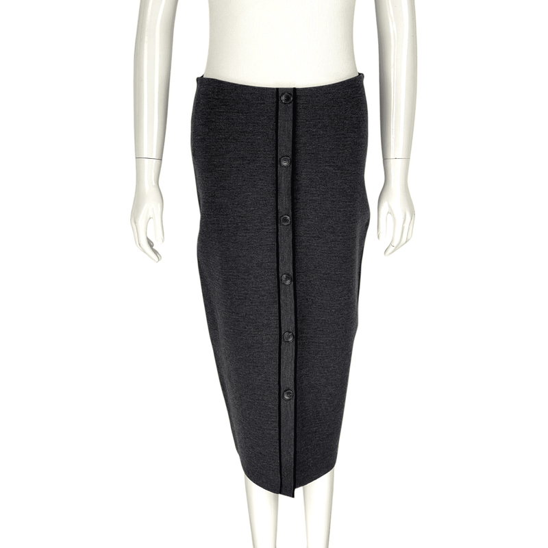 Beymen Collection Anthractive Wool Skirt M - 1