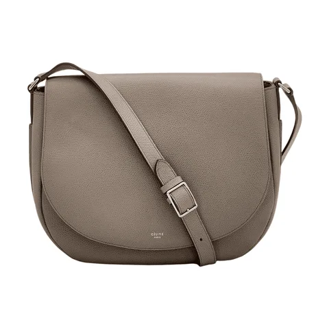 Celine Mink Leather Trotteur Messenger Bag - 1