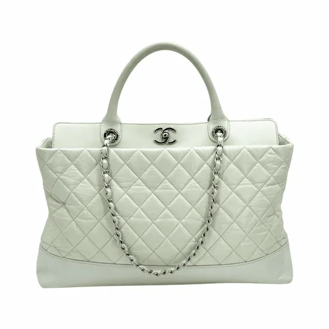 Chanel Aged Calfskin Quilted Be CC Tote Bag - 1