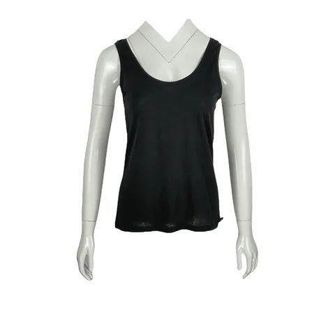 Chanel Black Sleeveless Tshirt 36