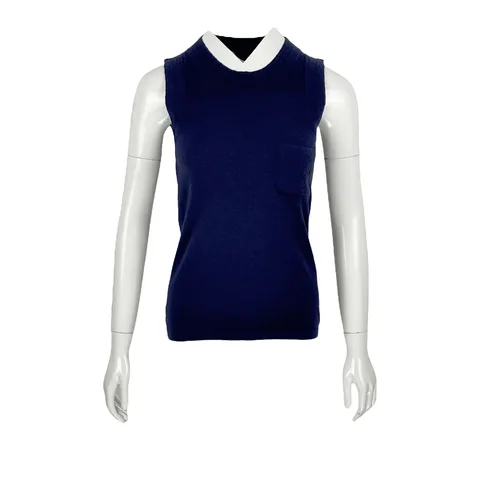 Chanel Dark Blue Cashmere Tshirt 38 - 1