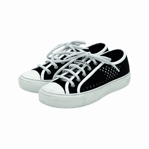 Christian Dior Black Resille Walk'N'Dior Sneakers 36