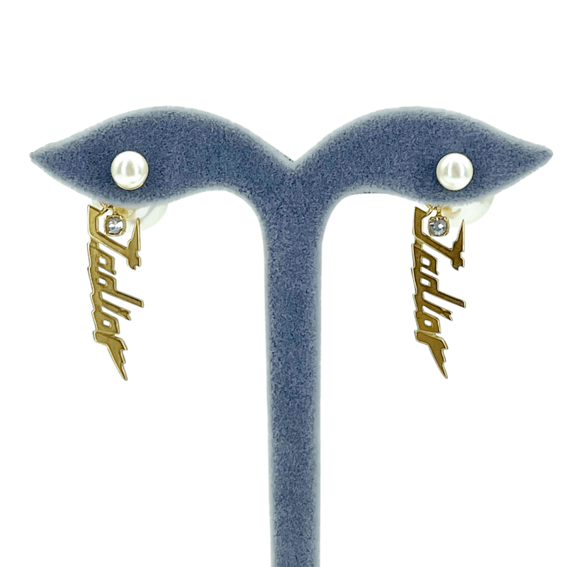 Christian Dior Gold Jadior Pearl Earring - 1