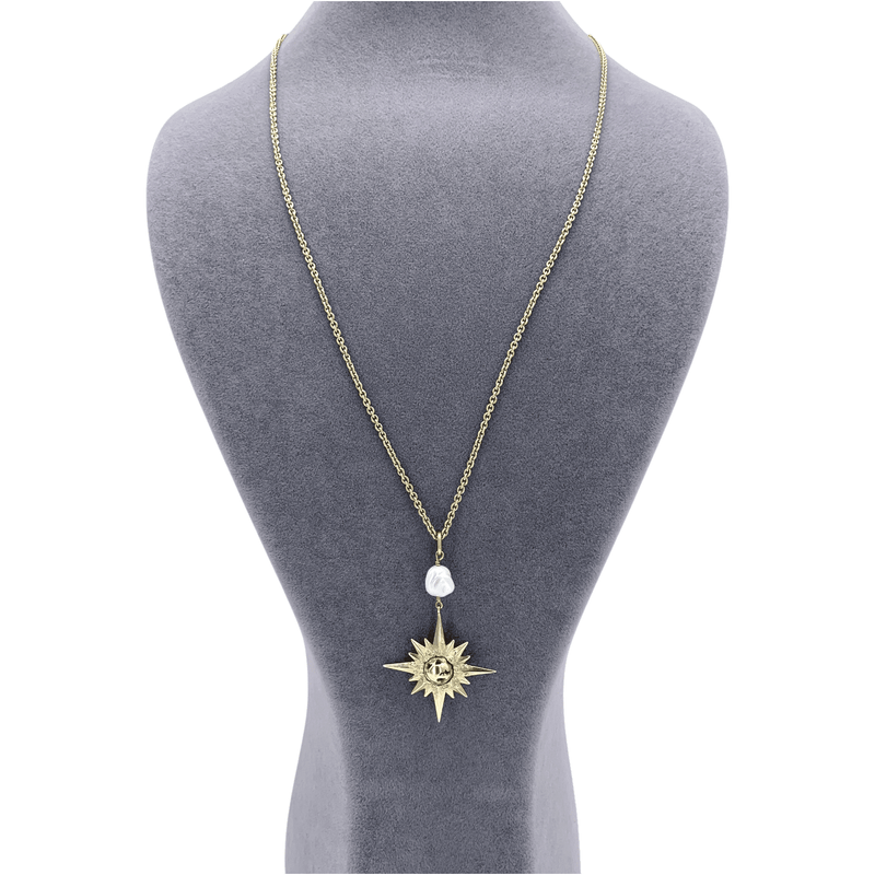 Christian Dior Reve D'Infini Pearl Gold Long Necklace - 1