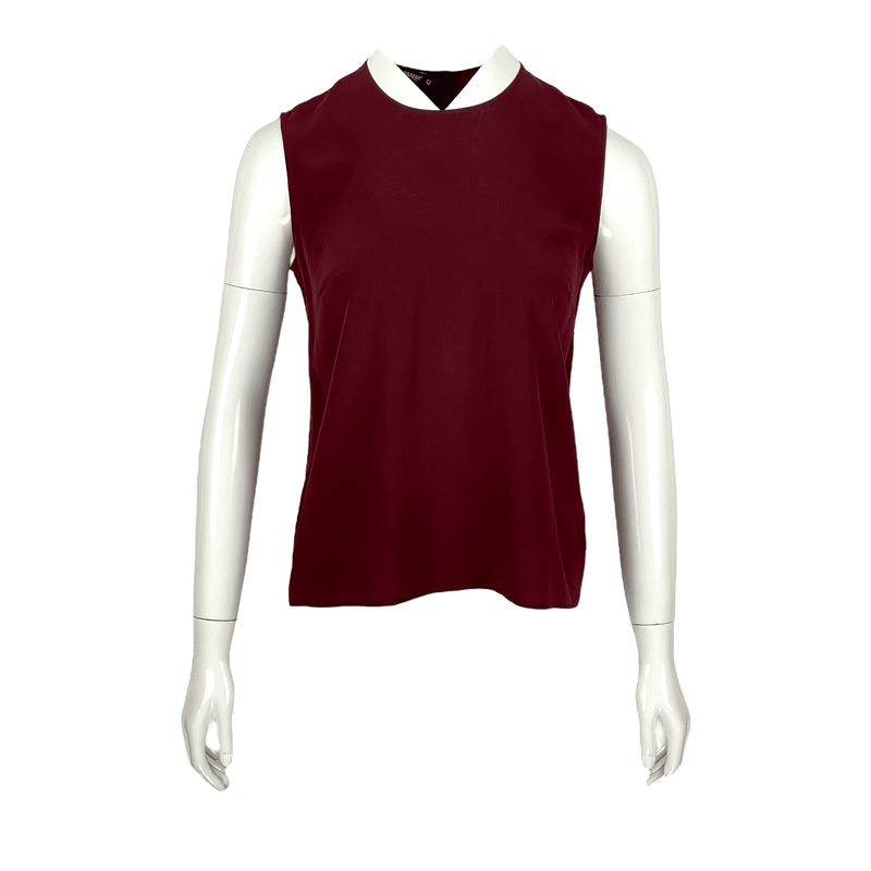 Dolce Gabbana Burgundy Blouse IT42 - 1