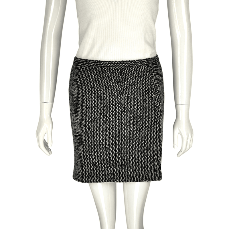 Dolce Gabbana Grey Wool Skirt IT40 - 1