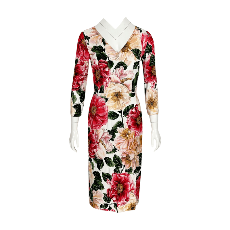 Dolce Gabbana Floral Print Midi Dress IT40 - 1