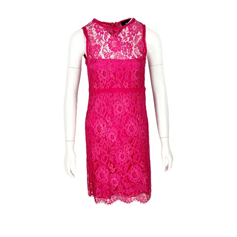 Dolce Gabbana Fuchsia Lace Dress IT40 - 1