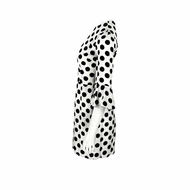 Dolce Gabbana White Polka Dot Dress IT40 - 3