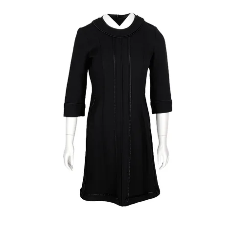 Etro Black Wool Dress IT42 - 1
