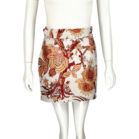 Etro Multicolor Floral Embroidered Mini Skirt IT40 - 1