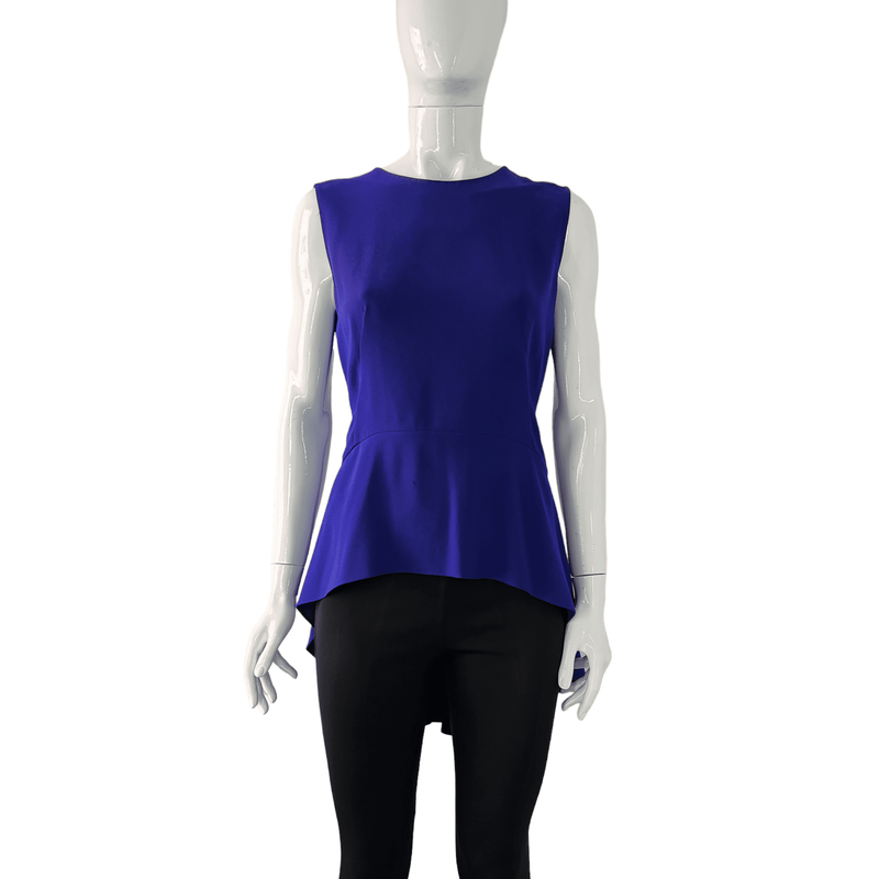 Elie Tahari Navy Blue Blouse M - 1
