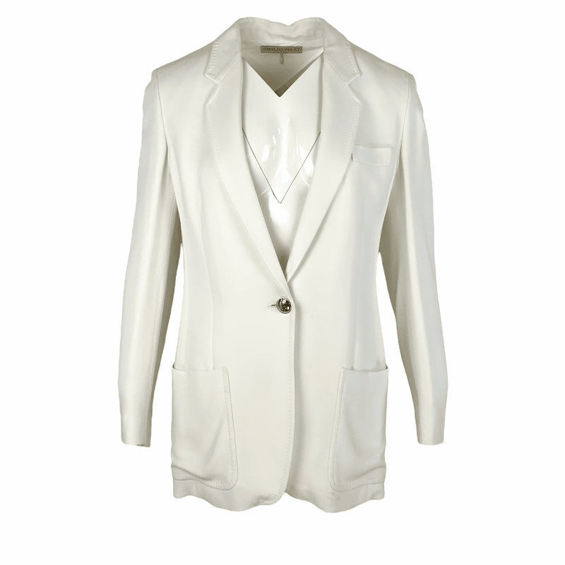 Emilio Pucci White Blazer Jacket FR36 - 1