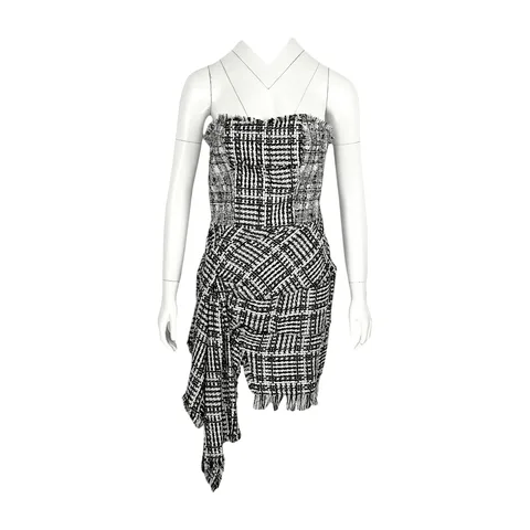 Faith Connexion Black White Mini Dress S - 1