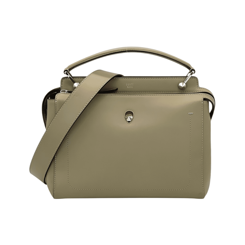 Fendi Beige Calfskin Dotcom Top Handle Bag - 1
