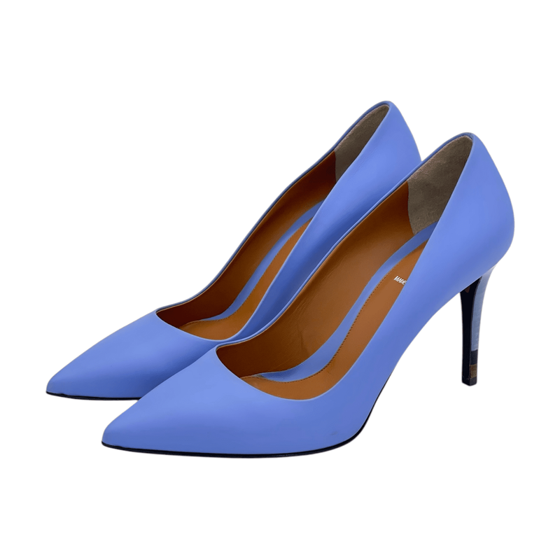 Fendi Blue Leather Pumps 38.5 - 1