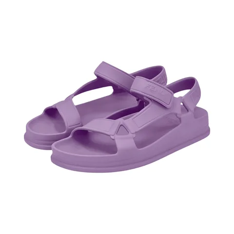 Fendi Lilac Rubber FF Sporty Hiker Sandals 39 - 1