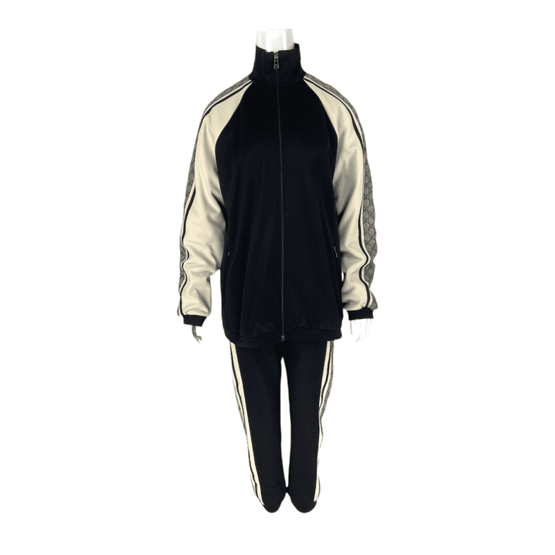 Gucci GG Monogram Print Zip Jacket XS Trouser XS - 1