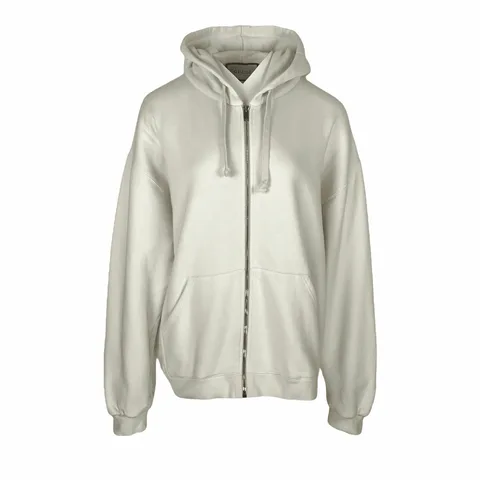 Gucci White Back Block Zip Hoodie M - 1