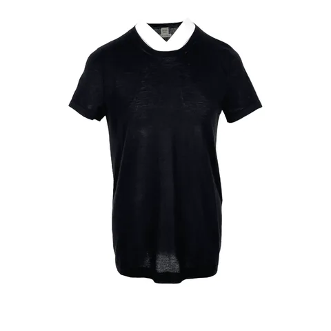 Hermes Black Cashmere Tshirt 38