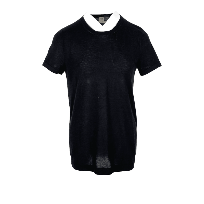 Hermes Black Cashmere Tshirt 38 - 1