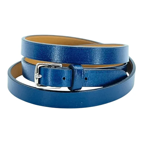 Hermes Navy Blue Leather Triple Tour Bracelet - 1