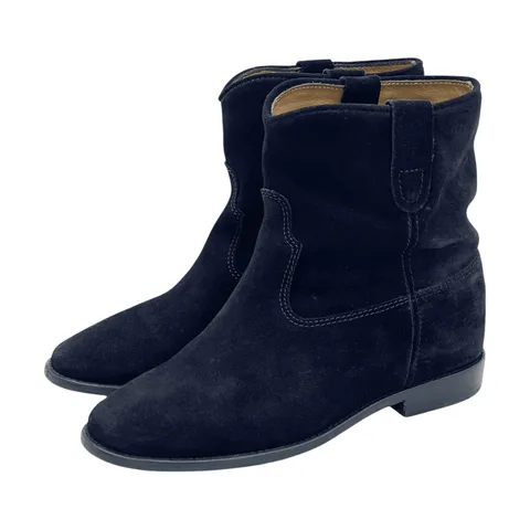 Isabel Marant Black Suede Boots 37