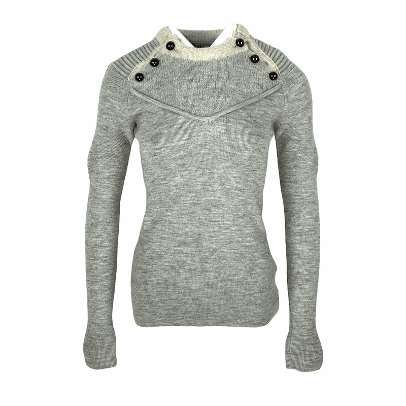 Isabel Marant Grey Button Details Jumper 36 - 1