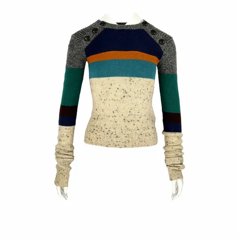 Isabel Marant Etoile Multicolor Wool Sweater 34
