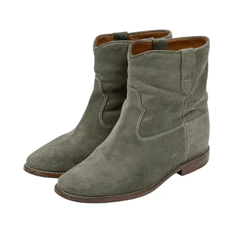 Isabel Marant Khaki Suede Boots 36