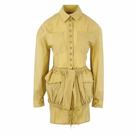 Jacquemus Yellow La Robe Cueillette Dress 38 - 1