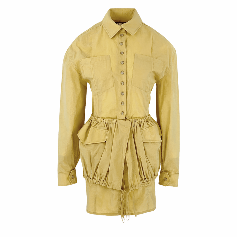 Jacquemus Yellow La Robe Cueillette Dress 38 - 1