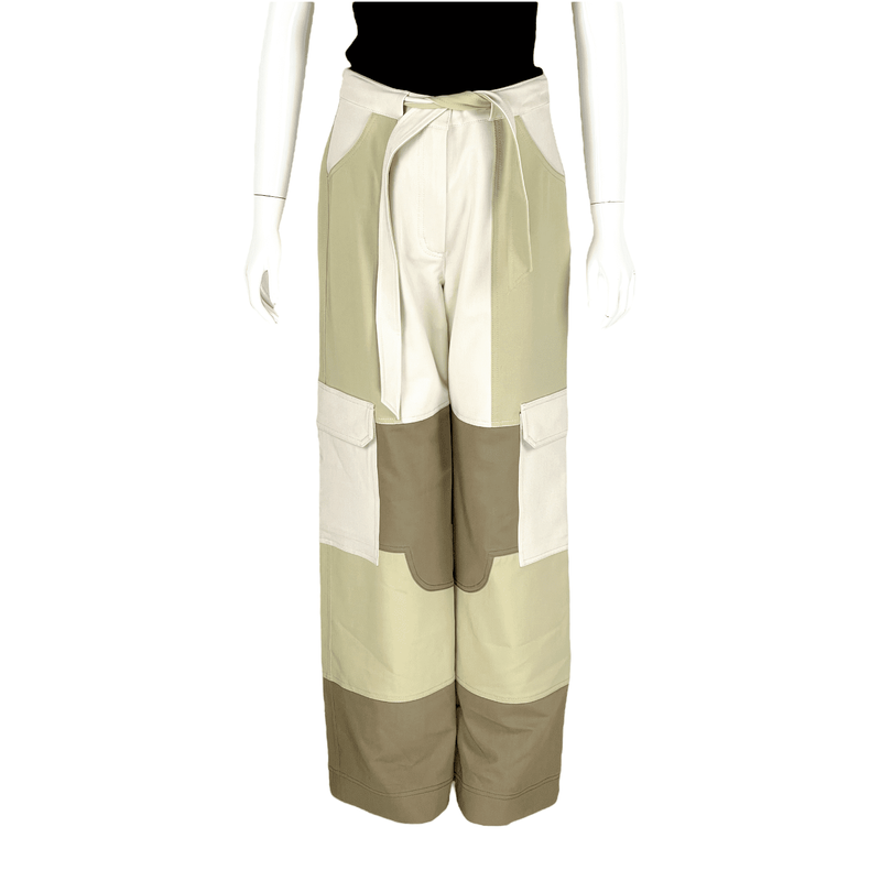 Jonathan Simkhai Beige Grey Cargo Pants 4 - 1