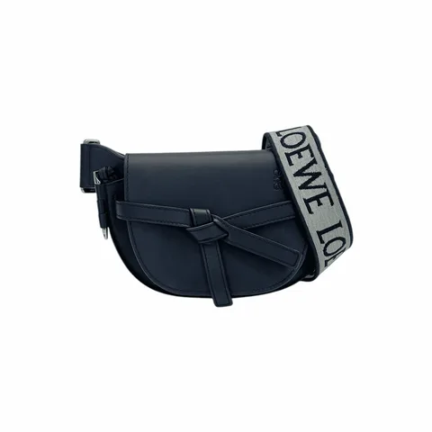 Loewe Black Leather Gate Mini Shoulder Bag - 1