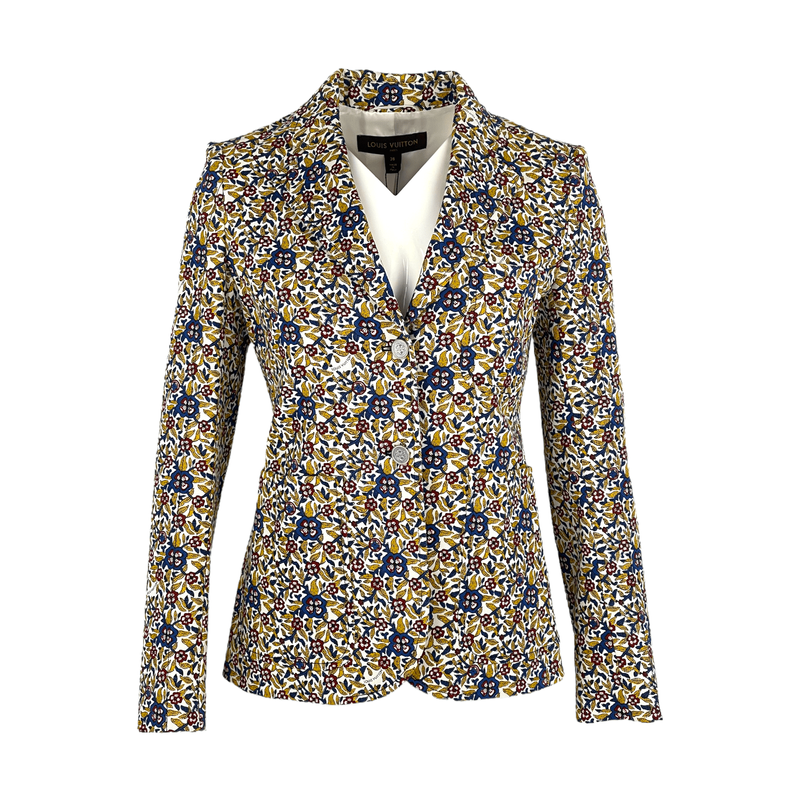 Louis Vuitton Multicolor Floral Pattern Jacket 38 - 1