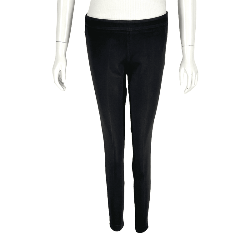 Prada Black Acetat Nylon Ankle Zip Pant IT40 - 1